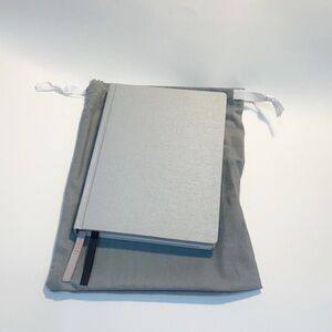 Print Pression Undated Weekly Planner Grid Hard Cover Silver Gray